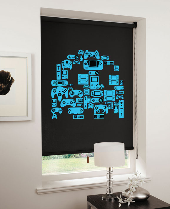 lifestyle ghost cyan on black Game On: Relive the 8 bit era with designer blinds