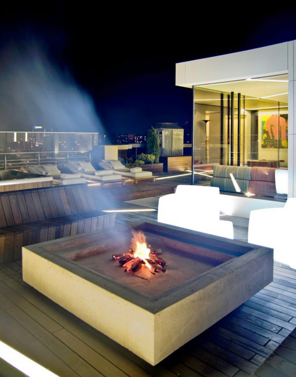 Decking Fire Pit Desing 608 Fascinating Mix of Materials and Textures Showcased by Industrial Loft in Kiev