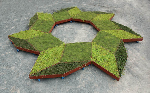 Fractal Garden by Legge Lewis Legge 1 Fabricating Informal Gardens: Diamond Shaped Garden On Wheels 