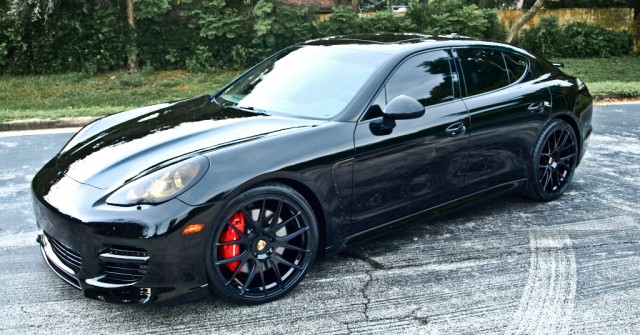This is Dwight Howard’s murdered out black Porsche Panamera. This car makes sense for Dwight. It is a practical car that has enough room inside for him, great driving performance, and does not stand out too much. I love how the red brembo brakes really pop next to the all black car. The wheels are 22″ Savini Mono SM3s which look great. All the custom work on this car was done very subtly but it came out really clean.  Would have expected some more flash from Superman but this car is on point. [via celebritycarz.com]
