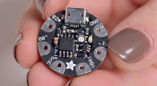 Adafruit Gemma stuffs wearable Arduino into a oneinch disc