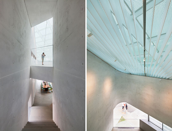 Interior Details1 Steel Contemporary Shaped Art Centre in South Korea
