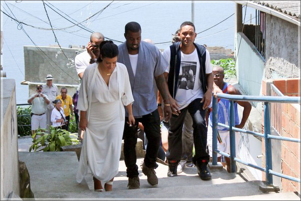 Will Smith Duane Martin Kim Kardashian Kanye West in Brazil