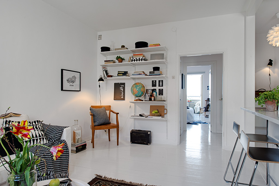 Simple Design Line Gothenburgs Exquisite Side: Small Apartment Tastefully Designed 