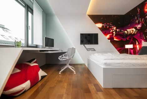 Inspiring Bedrooms for Boy and Girl in Modern Slovakian Crib