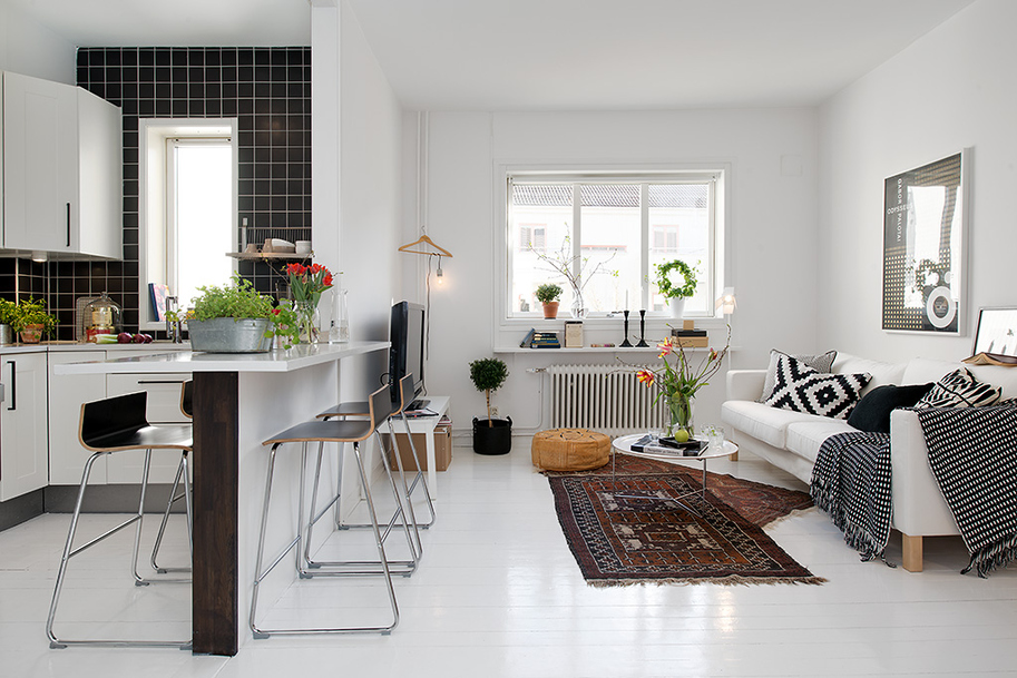 Charming Swedish Apartment Gothenburgs Exquisite Side: Small Apartment Tastefully Designed 