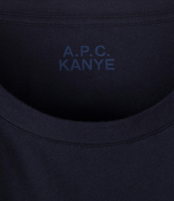 a p c x kanye west hip hop t shirt dark navy 02 570x658 A.P.C. x KANYE   Capsule Collection | Available Now