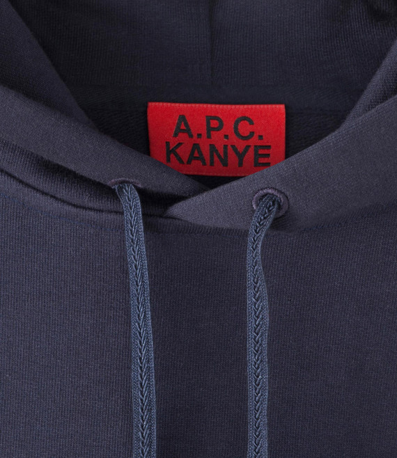 a p c x kanye west hooded sweatshirt dark navy 03 570x658 A.P.C. x KANYE   Capsule Collection | Available Now