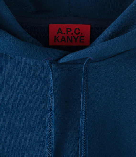 a p c x kanye west hooded sweatshirt navy blue 04 570x658 A.P.C. x KANYE   Capsule Collection | Available Now